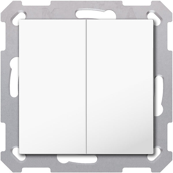 MDT technologies KNX RF+ Taster Light 55 2-fach Secure RGBW RF-TAL55B202.01S